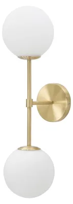 Produktbild von Mauro Ferretti Applique Glamy doppelt E14 15x21x55 cm Weißgold