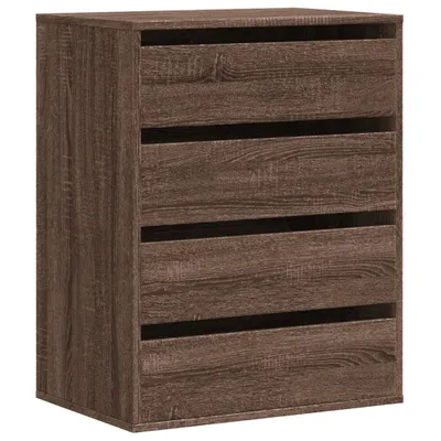 Immagine prodotto di vidaXL Cassettiera marrone look rovere 60x41x76 cm materiale a base di legno