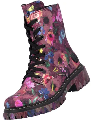Immagine prodotto di Stivaletti da donna Rieker, modello 72627-92, colore rosso/con motivo