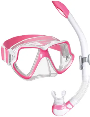 Immagine prodotto di Mares Aquazone Wahoo Neon Snorkel Set Bianco, Viola Bianco, Viola Taglia unica