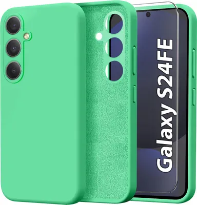 Immagine prodotto di Custodia per Samsung Galaxy S24 FE CASE Silicone ELASTICO + Vetro PROTETTIVO 9H