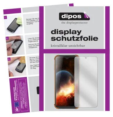 Instructions for applying a screen protector to a smartphone, with a product image.