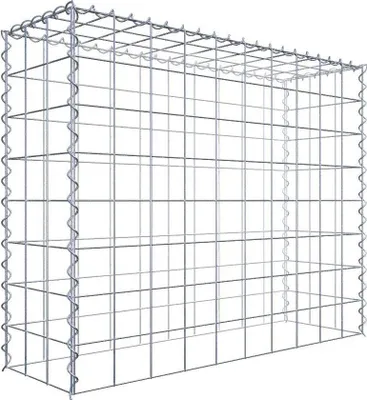 Produktbild von Anbaugabione Typ 3 100 cm x 80 cm x 30 cm (L x H x T), Maschenweite 10 cm x 10 cm, Spirale