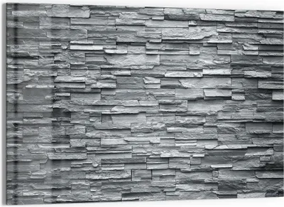Produktbild von DEQORI Magnettafel Glas 60x40 cm 'Unebene Schieferwand' beschreibbar Whiteboard