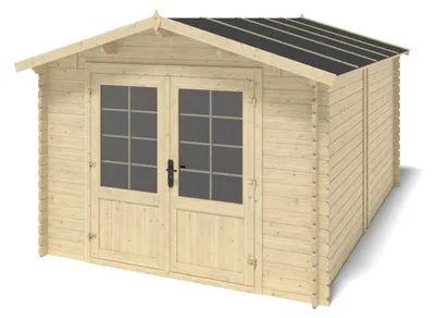 Immagine prodotto di Casetta da giardino in legno - 12m2 - 3x4m - 28mm - colore: naturale