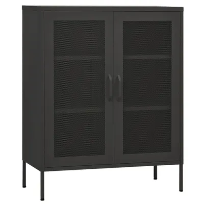 Produktbild von Lagerschrank Anthrazit 80x35x101,5 cm Stahl