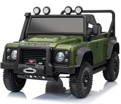Produktbild von Land Rover Defender 110 SVX Oldtimer - Kinder Elektroauto - 12V - mit Fernbedienung - Gruen