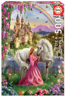 Produktbild von Educa Puzzle. Fairy and Unicorn 500 Teile