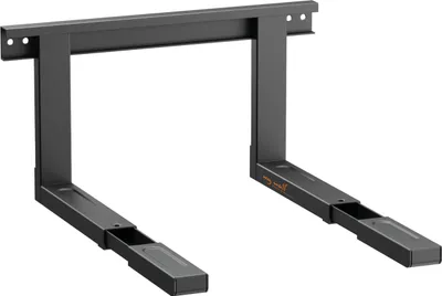 Mikrowellenhalterung, universell, schwarz, 38,5–57 cm