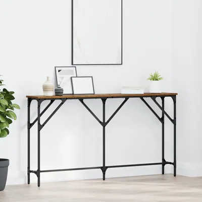 Produktbild von Desgin Konsolentisch Altes Holz 140x23x75 cm Ingenieurholz - Beistelltische 871333