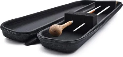 Produktbild von Taktstocktasche für 2 Taktstöcke bis 45 cm, robust, wasserabweisend, mit Stiftfach