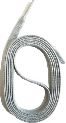 Produktbild von SNORS gewachste Schnürsenkel flach - HELLGRAU - 6-7mm - 150cm