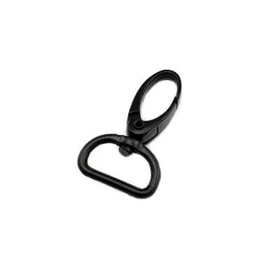 Produktbild von 5 Schnapphaken mit Wirbel 43 x 26mm Gurtbreite 20mm Karabinerhaken