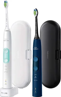 Produktbild von Zestaw elektrycznych szczoteczek do zębów PHILIPS Sonicare, 3 tryby pracy, kolor biały, czarny