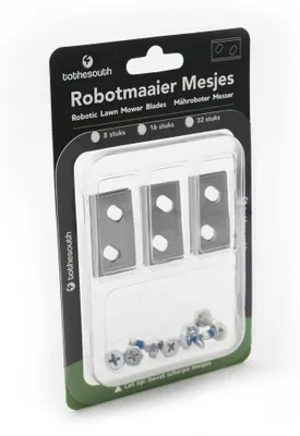 Image de 32 lames pour robot tondeuse, en acier, compatibles avec les modèles Robomow RK4000 Pro