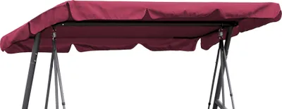 Produktbild von QUICK STAR Ersatzdach für Hollywoodschaukel Bordeaux 145x200 cm UV 50 3 Sitzer Polyester PVC-beschichtet mit 2 Tunnelschlaufen an Längsseiten ca. 18cm