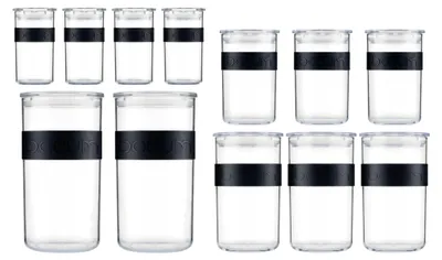 Immagine prodotto di Storage jars - BODUM - PRESSO SET - 12 plastic jars with airtight lids