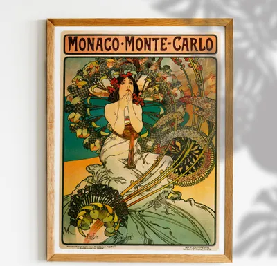 Produktbild von Poster -Monte-Carlo-Monaco - A1 (59,5 cm x 84 cm)