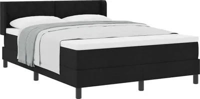 Produktbild von Boxspringbett mit Matratze mit Matratze Schwarz 140 x 190 cm