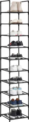 Zdjęcie produktu dla Regał na Buty Obuwie Organizer Garderoba Modułowa Stojak Metalowy 10 Półek