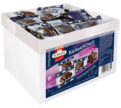 Zdjęcie produktu dla Schulte Weihnachtswelt piernik z ciemną polewą czekoladową 80 sztuk 720g