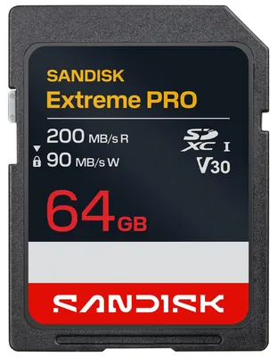 Productafbeelding van SD-kaart 64GB Extreme Pro SANDISK, UHS-I