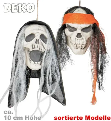 Produktbild von Dekoschädel Totenkopf, 1 Stück, sortierte Ware