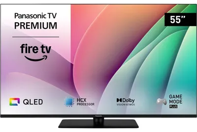 Produktbild von Panasonic TV-55W80AEZC, 139,7 cm (55"), 3840 x 2160 Pixel, QLED, Smart-TV, WLAN, Schwarz