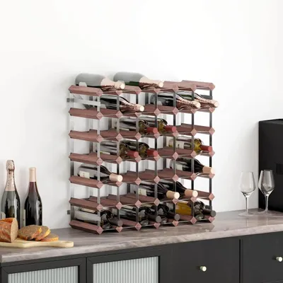 Zdjęcie produktu dla Stojak na wino na 42 butelki o rustykalnym designie