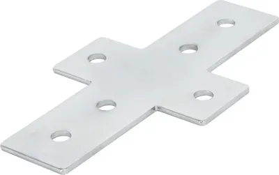 Produktbild von SCHMIDT systemprofile 10x Verbinderplatte X 158x85x36mm Nut 8 Stahl verzinkt