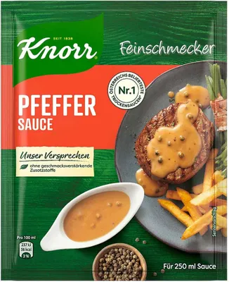 Produktbild von Knorr Feinschmecker Pfeffer Sauce 38g