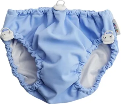 Produktbild von Imse Vimse Schwimmwindel mit Kordelzug, Badewindel, Aquawindel, Babybadehose Hellblau S/M 6-10 kg