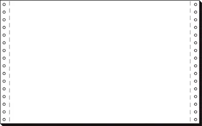 Produktbild von SIGEL 8330 Computerpapier 8"x330 mm, A4, LP, 60 g/m², 1f, blanko, 2000 BL, Endlospapier