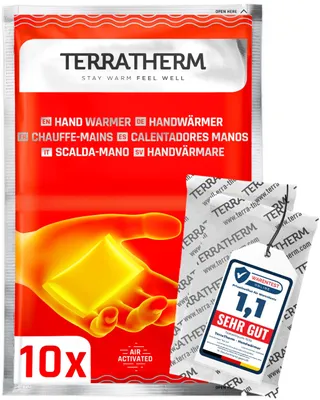 Immagine prodotto di Riscaldatori per mani TerraTherm, ad attivazione ad aria