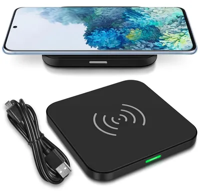 Produktbild von QI Wireless Schnell Ladegerät für Samsung Galaxy S20 Plus Induktive Ladestation