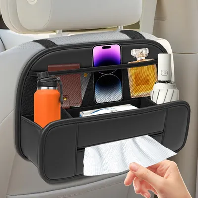 Produktbild von Multifunktionale Auto-Organizer aus hochwertigem Leder