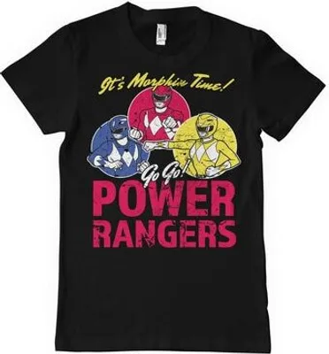 Produktbild von Power Rangers - It's Morphin Time T-Shirt - XX-Large - Black