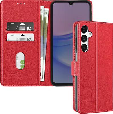 Produktbild von Avizar, Kunstlederetui mit Standfunktion Samsung Galaxy A16, Rot