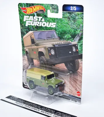 Image de Hot Wheels HNW46-HKD26 Land Rover Defender 110 vert mat - Fast & Furious 2/5 2023 Échelle environ 1:64 Modèle réduit de voiture Premium