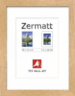 Produktbild von Portraitrahmen MDF Zermatt Eiche-Optik 18x24 cm