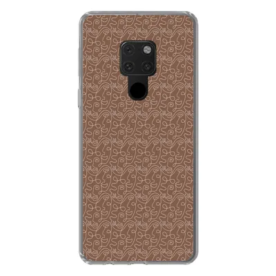 Produktbild von MuchoWow® Handyhülle Schutzhülle Hülle für Huawei P40 Lite Gesicht - Muster - Abstrakt Silikon Softcase Handy Hülle - Handy