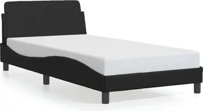 Produktbild von vidaXL Bettgestell "Dover" Schwarz 100x200 cm Kunstleder
