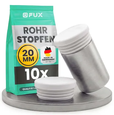 Productafbeelding van 10 stuks kunststof ronde buisstoppen 10 mm - 120 mm - lamellenstop