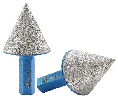 Produktbild von Diamant Fingerfräser 30mm für Fliesen Marmor Granit 2 Stück Sechskant Schaft