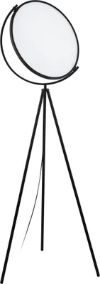 Produktbild von EGLO LED Stehlampe Renitale, 1 flammige Stehleuchte Modern, Standleuchte aus Stahl und Kunststoff, Wohnzimmerlampe, Bürolampe, Lampe mit Trittschalter