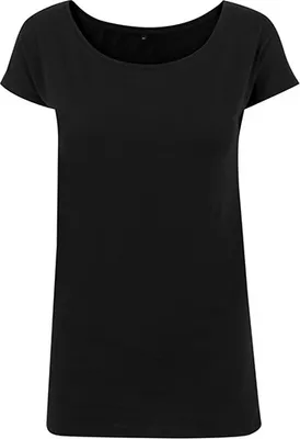 Immagine prodotto di Build Your Brand BY039 | Maglietta a collo largo da donna / Maglia singola - Colore: Nero - Taglia: M