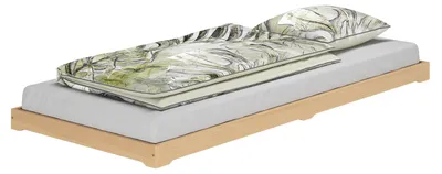 Produktbild von Niederflurbett Bettrahmen Studenten Futon Bodenbett 100x200 Buche Massivholz V-60.66-10ohne Zubehör