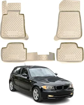 Image de 2004-2013 BMW Série 1 E87 Tapis de sol TPE Beige 4 pièces