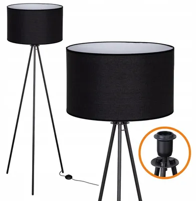 Produktbild von Cerlux Trigni Stehleuchte Tripod 136cm Leinen E27