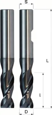 Obrázok produktu pre Obojstranná fréza na drážky z tvrdokovu so zákrutom 3x8x70mm S=6mm